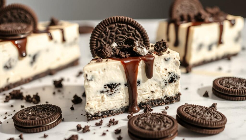 Oreo Cheesecake Slices