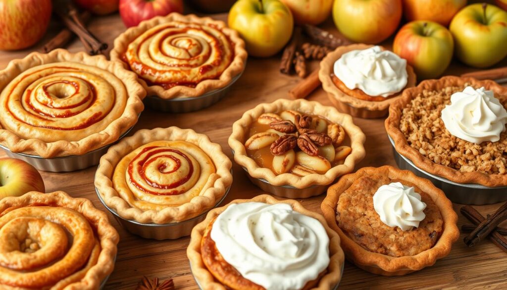 cinnamon roll apple pie variations