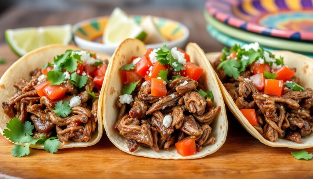 pulled beef tacos