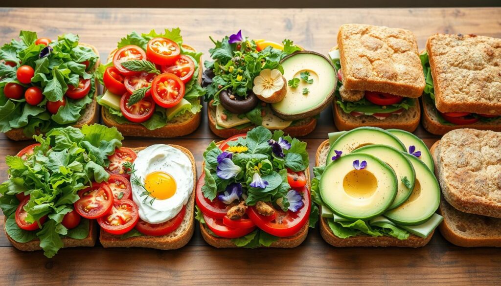 vegetarian sandwiches