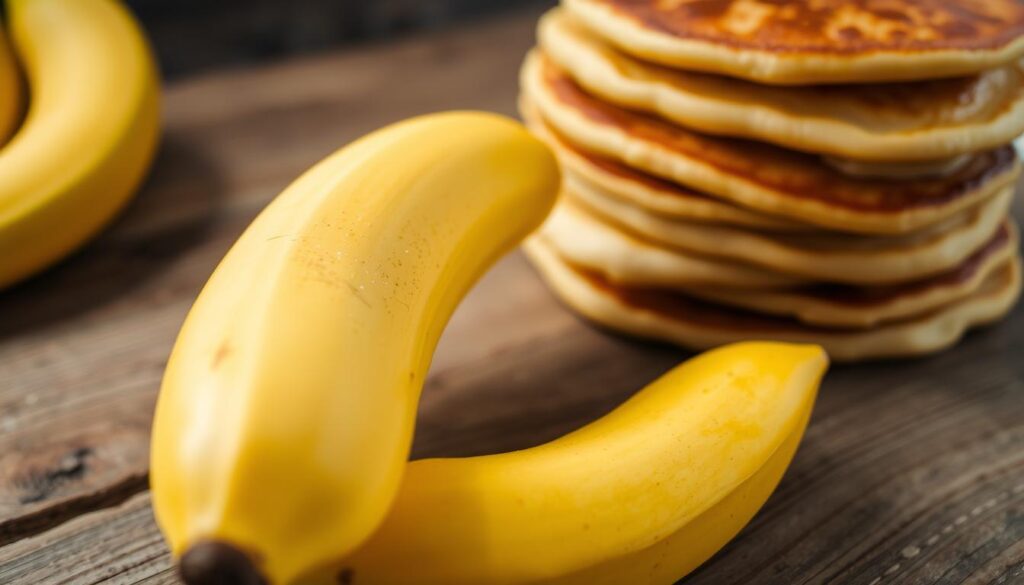 Ripe bananas for banana pancake recipe