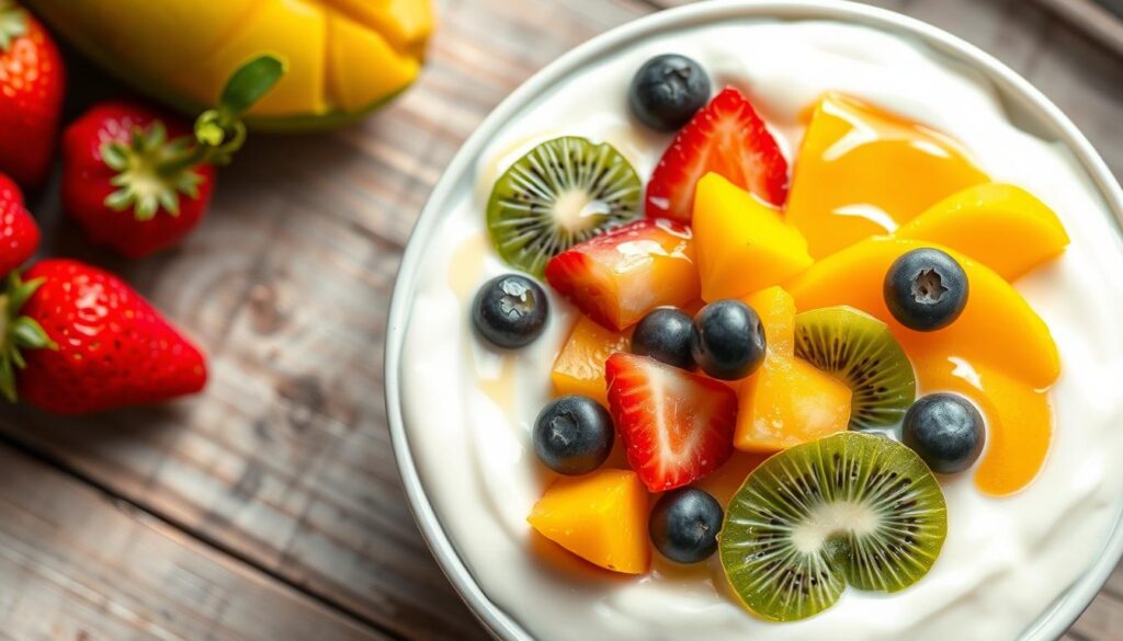 paul's creamy fruit salad yoghurt