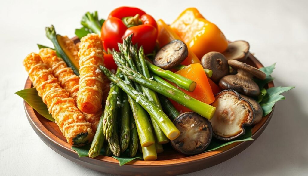 seasonal vegetables for tempura