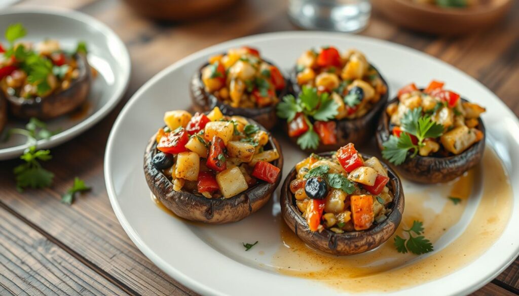 stuffed portobello mushrooms