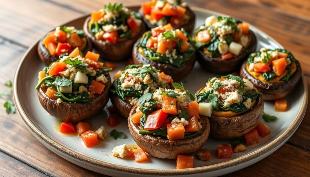 stuffed portobello mushrooms