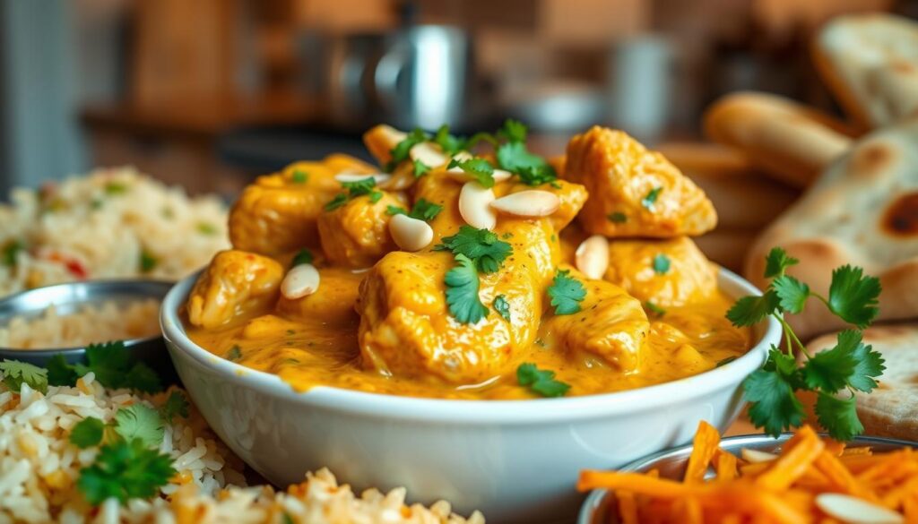 Tender chicken korma