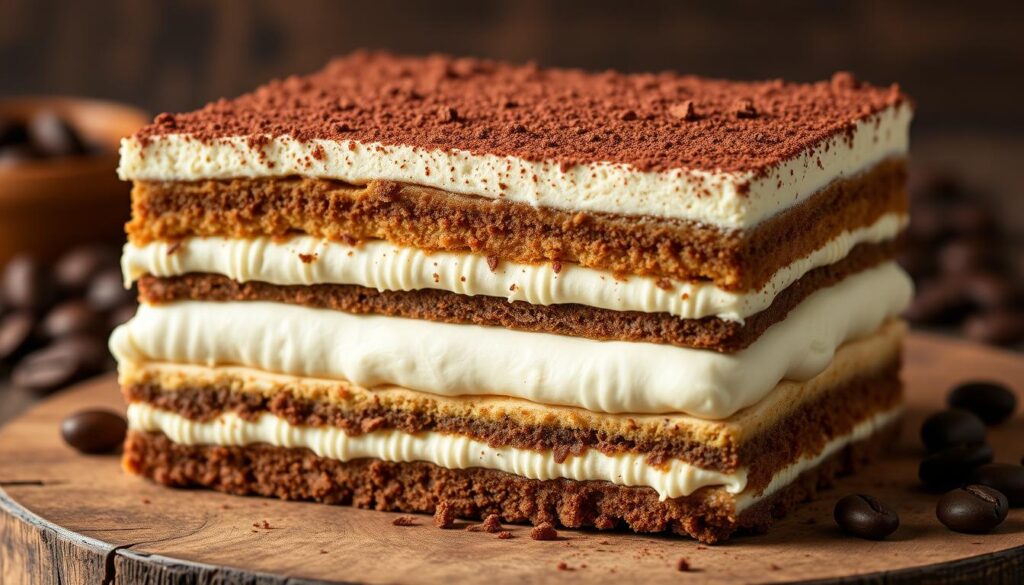 Tiramisu cake texture