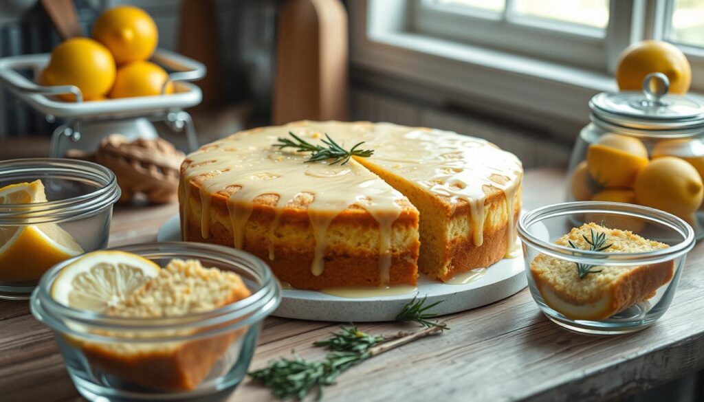 lemon drizzle cake storage