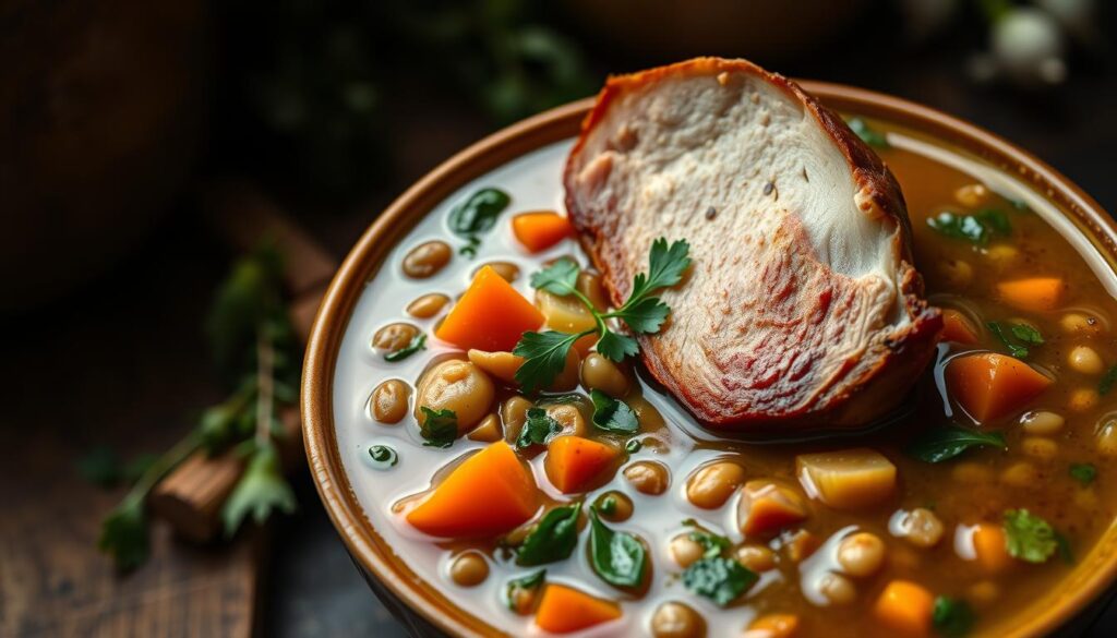 lentil soup with ham bone