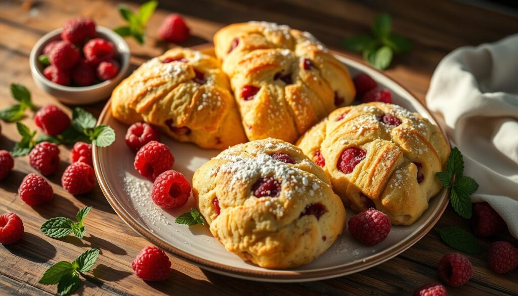 raspberry scones