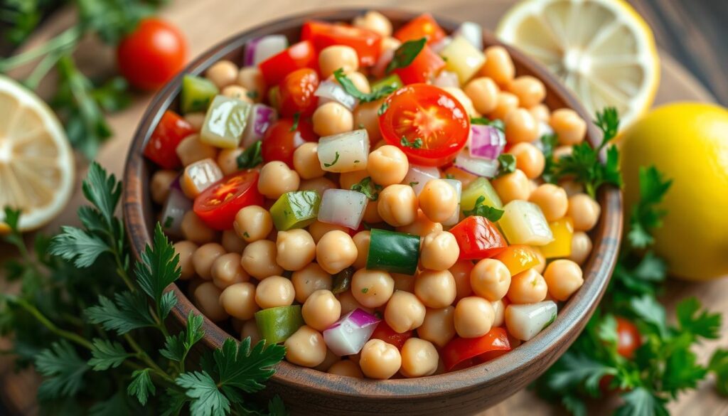 vegan chickpea salad