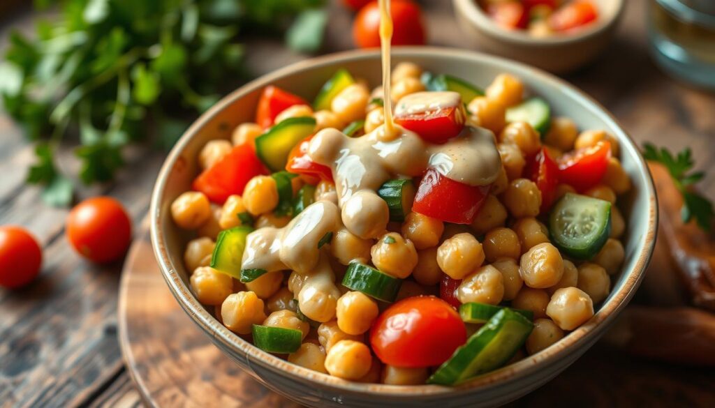 vegan chickpea salad dressing