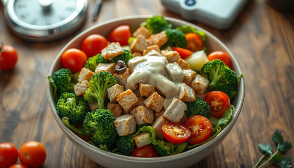 chicken salad chick broccoli salad calories