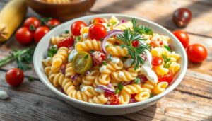 dill pickle pasta salad recipe