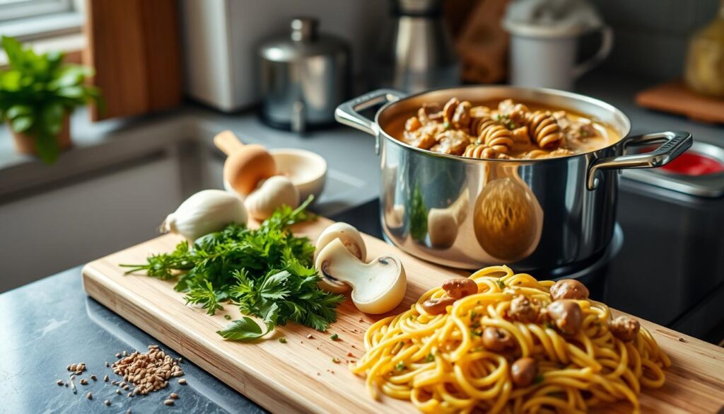 hamburger helper beef stroganoff instructions