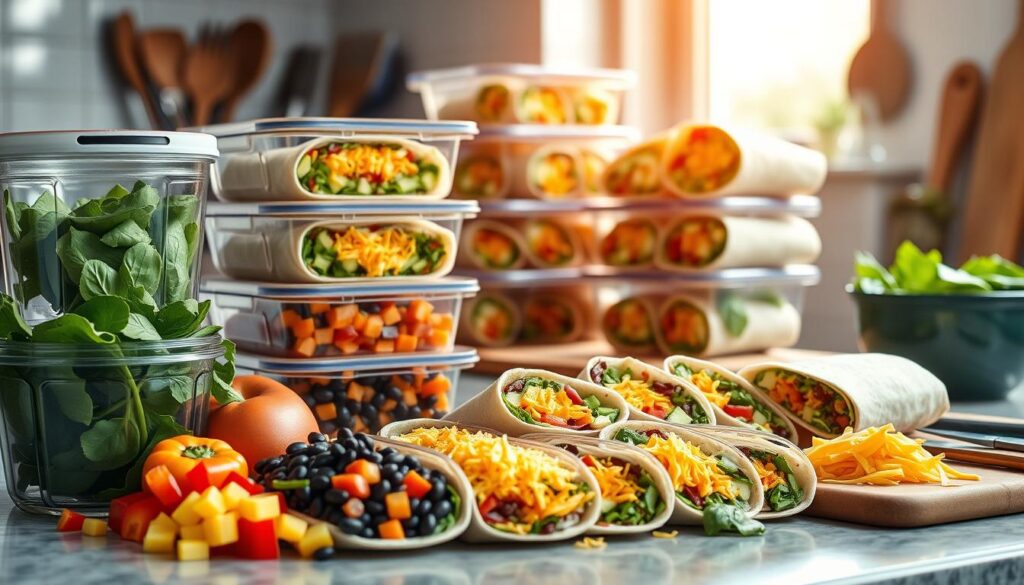 high protein burrito meal prep