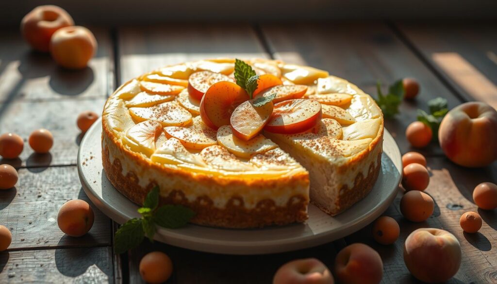 peach cobbler cheesecake