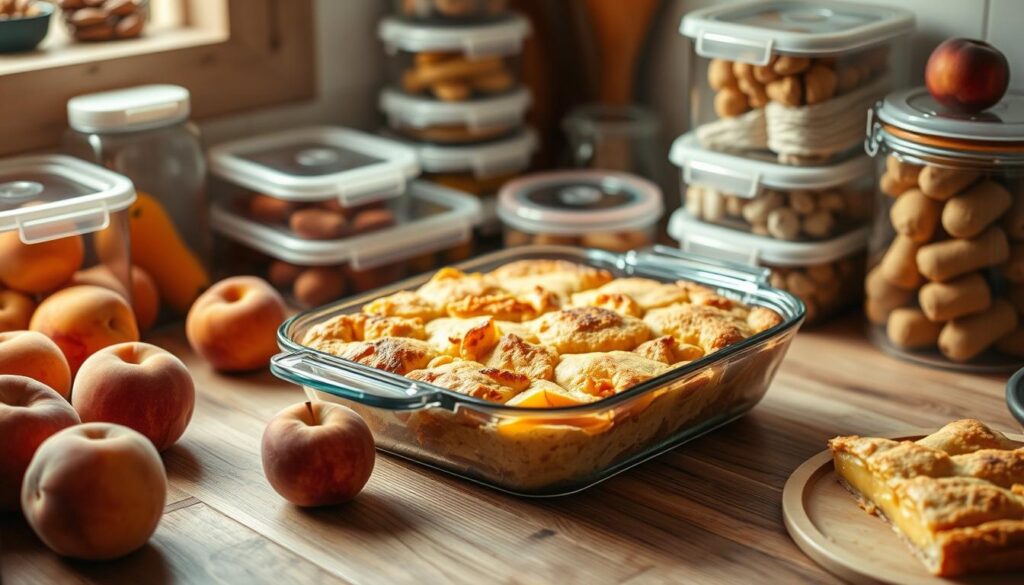 peach cobbler storage