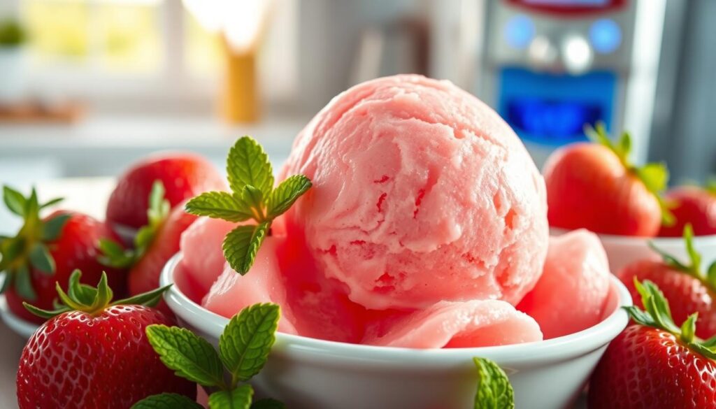 strawberry sorbet