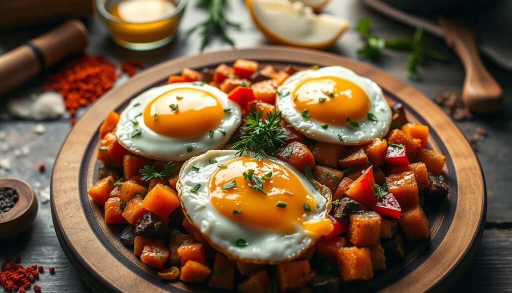 sweet potato eggs breakfast